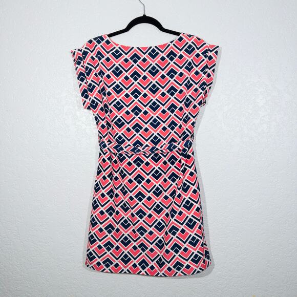 Gap Pink & Blue Geometric Mini Shift‎ Dress Size XS - Picture 7 of 8